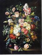 Floral, beautiful classical still life of flowers 010